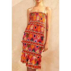 Coral Summer Sun Mini Dress